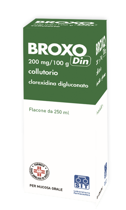 BROXODIN 0.2% MOUTHWASH 250 ML BOTTLE