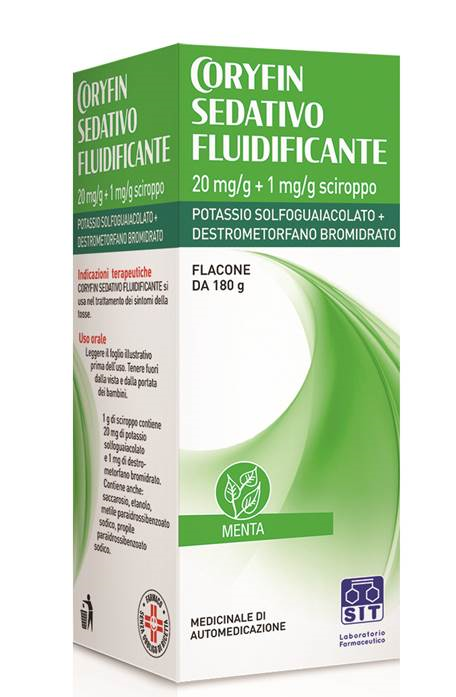 CORYFIN SEDATIVO FLUIDIF 2 G+0,1 G SCIROPPO 1 FLACONE 180 G