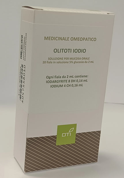 OLITOTI IODIO SOLUZIONE PER MUCOSA ORALE 20 FIALE IN VETRO IN SOLUZIONE 5% GLUCOSIO DA 2 ML - Farmaspeed