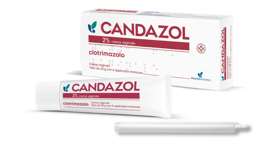 CANDAZOL 2% CREMA VAGINALE 1 TUBO IN AL DA 30 G CON 6 APPLICATORI MONOUSO