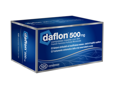 DAFLON 500 MG FILM-COATED TABLETS 120 TABLETS IN PVC/AL BLISTER