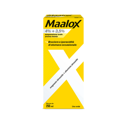 MAALOX 4% + 3,5% SOSPENSIONE ORALE AROMA MENTA FLACONE IN PET DA 250 ML