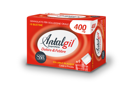 ANTALGIL DOLORE E FEBBRE 400 MG GRANULATO PER SOLUZIONE ORALE 10 BUSTINE MONODOSE IN PAP/PE/AL/SURLYN