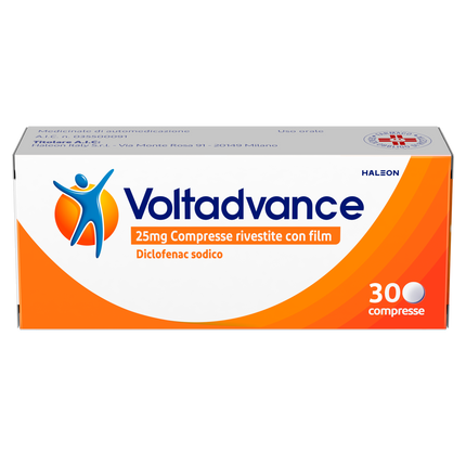 VOLTADVANCE 25 MG COMPRESSE RIVESTITE CON FILM 30 COMPRESSE IN BLISTER OPA/AL/PVC/AL