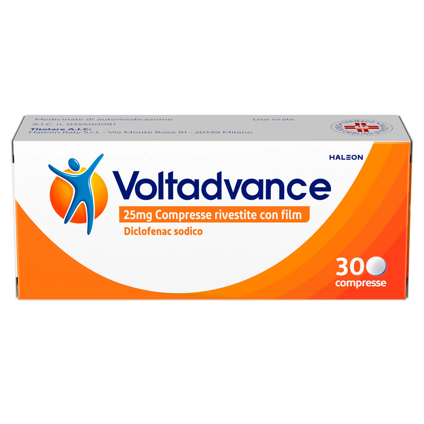 VOLTADVANCE 25 MG COMPRESSE RIVESTITE CON FILM 30 COMPRESSE IN BLISTER OPA/AL/PVC/AL - Farmaspeed