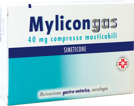 MYLICONGAS 40 MG COMPRESSE MASTICABILI 50 COMPRESSE