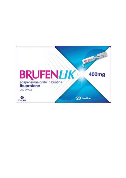 BRUFENLIK 400 MG SOSPENSIONE ORALE IN BUSTINA 20 BUSTINE IN PET/AL/PET/PE DA 10 ML - Farmaspeed
