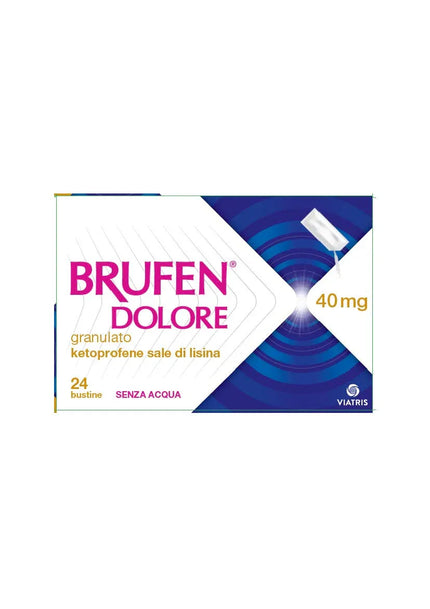 BRUFEN DOLORE 40 MG GRANULATO 24 BUSTINE IN CARTA/AL/PE - Farmaspeed