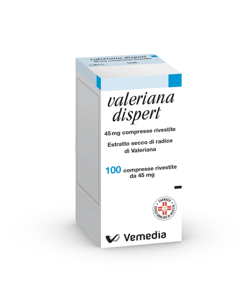 VALERIANA DISPERT 45 MG 100 COMPRESSE RIVESTITE PER USO ORALE DA 45 MG - Farmaspeed