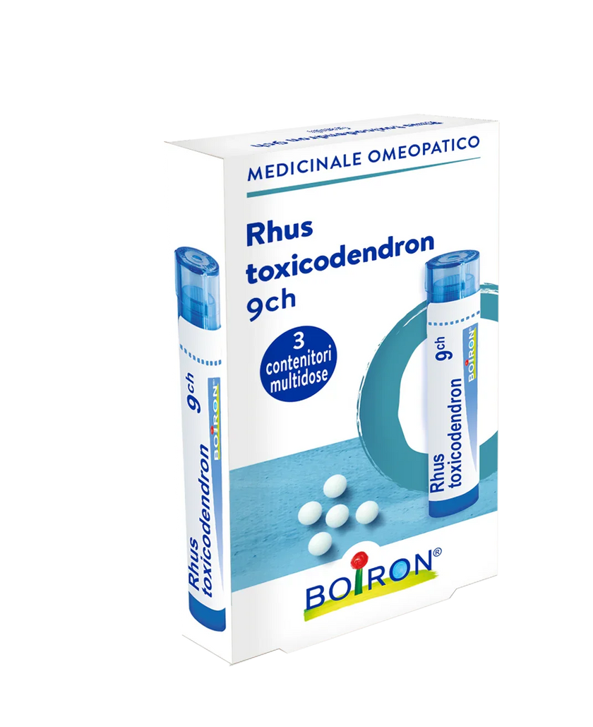 RHUS TOX BOI 9 CH GRANULI 3 CONTENITORI MULTIDOSE IN PP DA 4 G (80 GRANULI) CON TAPPO DISPENSATORE IN PP - Farmaspeed
