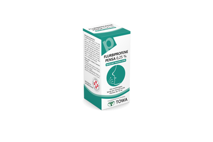 FLURBIPROFENE PE 0.25% SPRAY FOR ORAL MUCOSA 1 GLASS BOTTLE OF 15 ML