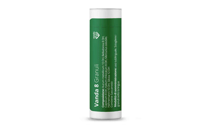 VANDA 8 GRANULI 1 CONTENITORE MULTIDOSE IN PP DA 4 G (80 GRANULI) CON TAPPO DISPENSATORE IN PS