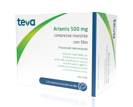 ARTEMIS 500 MG COMPRESSE RIVESTITE CON FILM 120 COMPRESSE IN BLISTER PVC/AL
