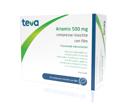 ARTEMIS 500 MG COMPRESSE RIVESTITE CON FILM 60 COMPRESSE IN BLISTER PVC/AL