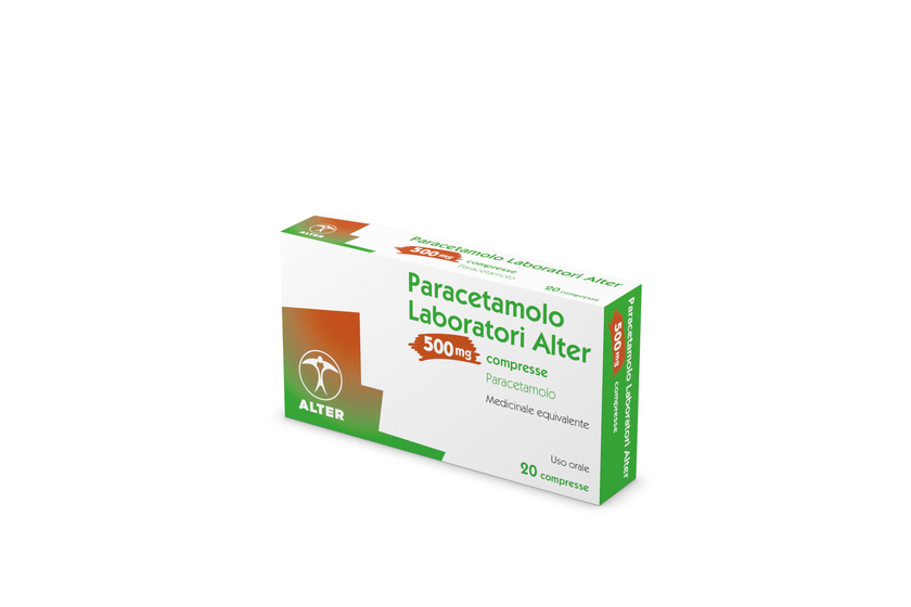 PARACETAMOLO ALT 500 MG COMPRESSE 20 COMPRESSE IN BLISTER AL/PVC/PVDC