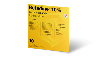 BETADINE 10% IMPREGNATED GAUZES 10 GAUZES