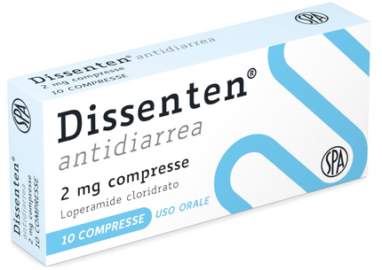 DISSENTEN ANTIDIARRHEA 2 MG TABLETS 10 TABLETS IN PVC/AL BLISTER