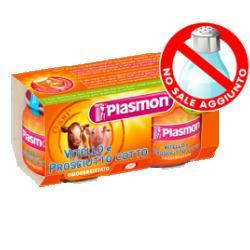 PLASMON OMOGENEIZZATO VITELLO PROSCIUTTO COTTO 80 G X 2 PEZZI - Farmaspeed