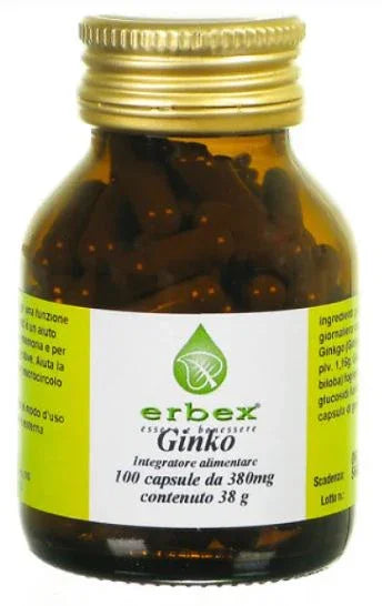GINKGO BILOBA 100 CAPSULE 380 MG - Farmaspeed