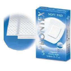 GARZA PRONTEX SOFT PAD COMPRESSA 5X7 CM 5 PEZZI - Farmaspeed