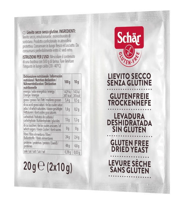 SCHAR DRY YEAST 2 SACHETS OF 10 G