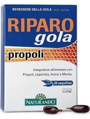 RIPARO GOLA PROPOLI 20 SOFTGEL MASTICABILI CON EDULCORANTE