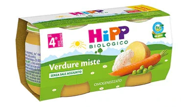 HIPP BIO HIPP BIO OMOGENEIZZATO VERDURE MISTE 2X80 G - Farmaspeed