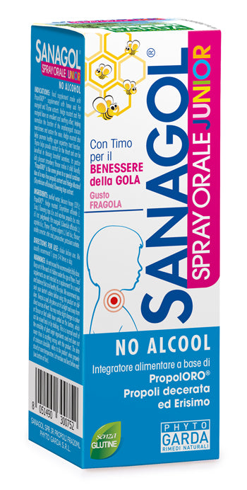 SANAGOL SPRAY JUNIOR PROPOLI FRAGOLA 20 ML