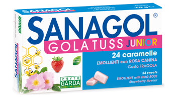 SANAGOL GOLA TUSS JUNIOR STRAWBERRY 24 SWEETS