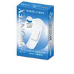CEROTTO PRONTEX WHITE STRIPS IN TESSUTO NON TESSUTO BIANCO STERILE SCATOLA 20 CEROTTI MEDI - Farmaspeed