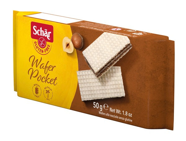 SCHAR WAFER POCKET WITH HAZELNUT 50 G