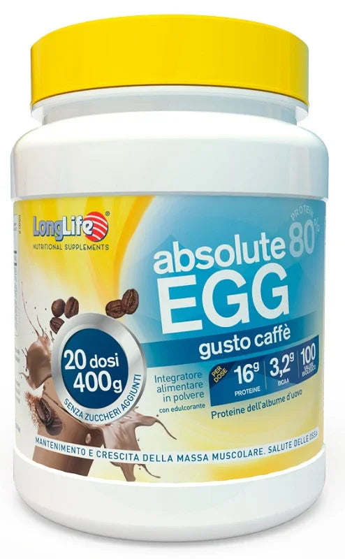 LONGLIFE ABSOLUTE EGG CAFFE' 400 G - Farmaspeed