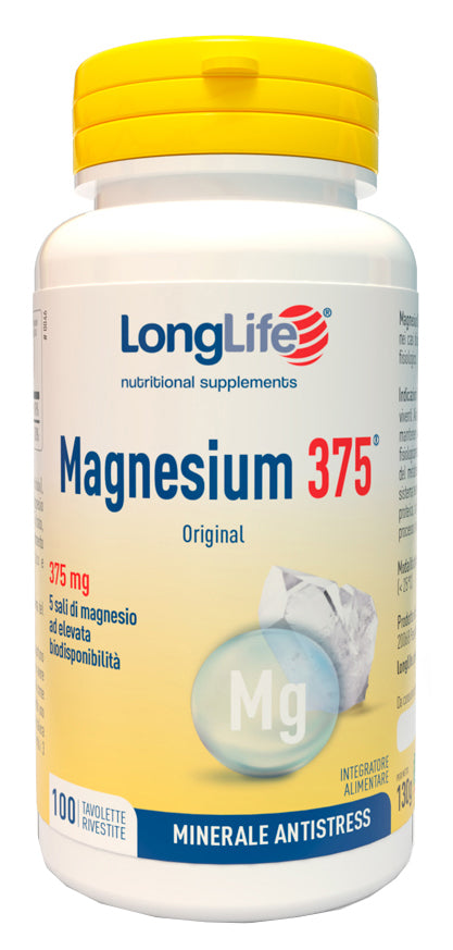 LONGLIFE MAGNESIUM 375 ORIGINAL 375 MG 100 TAVOLETTE