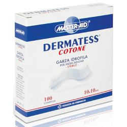 GARZA COMPRESSA MASTER-AID DERMATESS COTONE 10X10CM 100 PEZZI