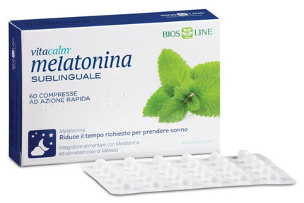 BIOS LINE VITACALM MELATONINA SUBLINGUALE 60 COMPRESSE 1 MG