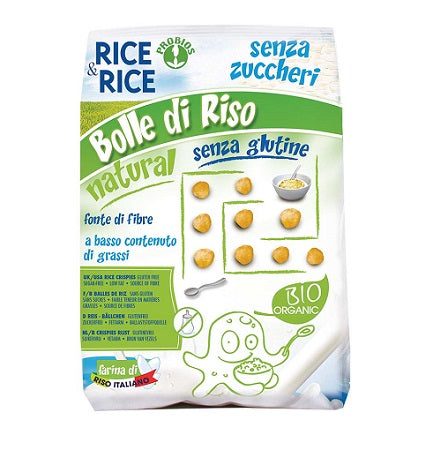 RICE&RICE NATURAL RICE BUBBLES 150 G WITHOUT YEAST