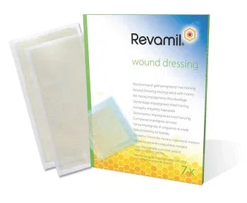 GARZA MEDICATA REVAMIL 10X20CM 5 PEZZI - Farmaspeed