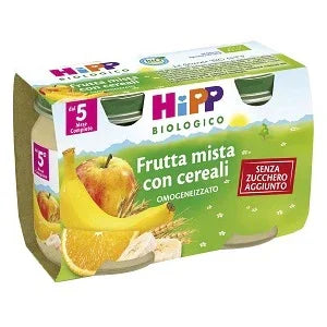 HIPP BIO HIPP BIO OMOGENEIZZATO FRUTTA MISTA CON CEREALI 2X125 G - Farmaspeed