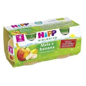 HIPP BIO FRUTTA GRATTUGGIATA MELA BANANA 4X100 G - Farmaspeed