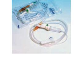 STERILE INFUSION SET IN HYPOALLERGENIC MATERIAL WITH PARA AND ROLLER SINGLE PACK