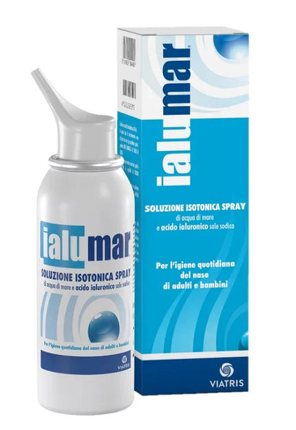 SOLUZIONE ISOTONICA SPRAY DI ACQUA DI MARE ACIDO IALURONICO SALE SODICO PER IGIENE NASO ADULTI E BAMBINI 100ML - Farmaspeed