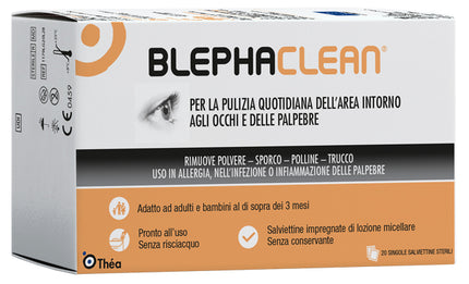BLEPHACLEAN STERILE EYE GAUZES WITH HYALURONIC ACID 20 PIECES