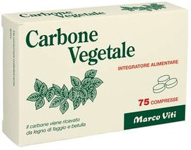 VEGETABLE CHARCOAL 75 TABLETS