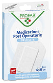 MEDICAZIONE POST OPERATORIA STERILE GARZA ANTIADERENTE 10X15 CM 4 PEZZI PROFAR