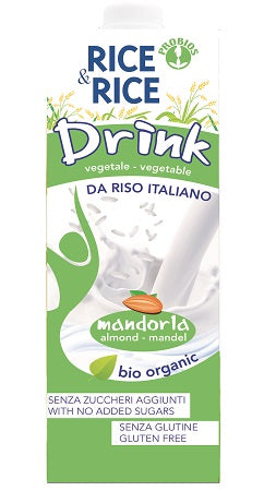 RICE&RICE RICE DRINK WITH ALMOND 1 LITER