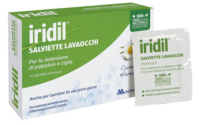 IRIDIL LAVAOCCHI 14 SALVIETTE MONOUSO - Farmaspeed