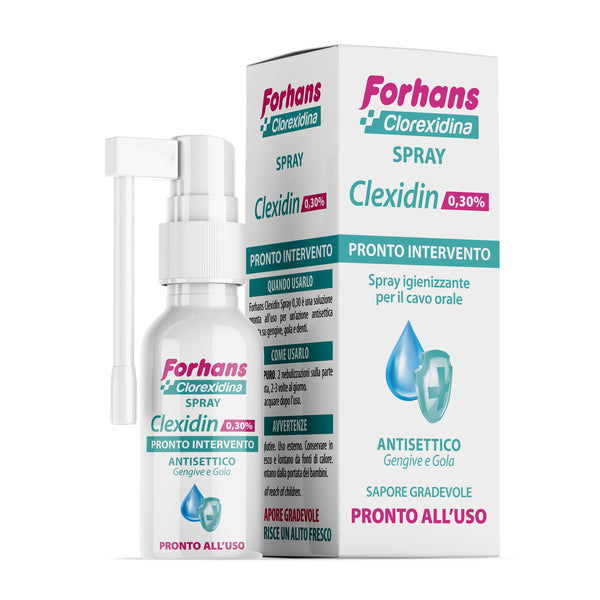 SPRAY MOUTHWASH WITH CHLORHEXIDINE FORHANS CLEXIDIN 50ML
