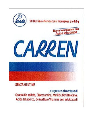 CARREN 20 BUSTINE EFFERVESCENTI MONODOSE DA 4,6 G L'UNA