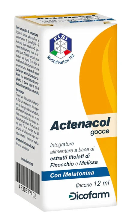 ACTENACOL GOCCE 12 ML CON MELATONINA - Farmaspeed