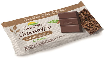 CHOCOSOFFIO BAR OF FINE MILK CHOCOLATE AND CRISPY RICE 25 G